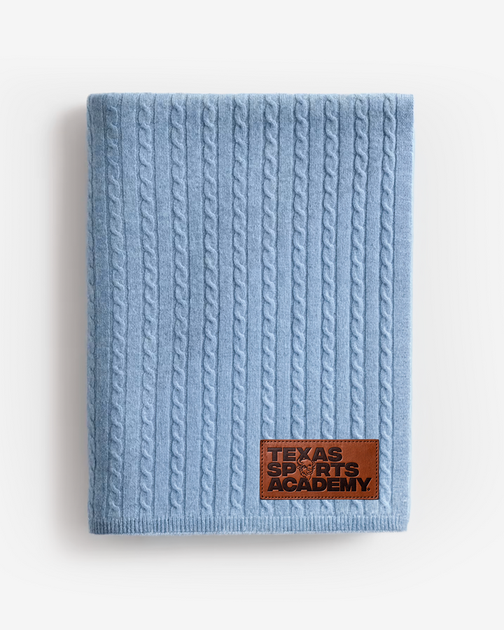 Cable Knit Cashmere Throw