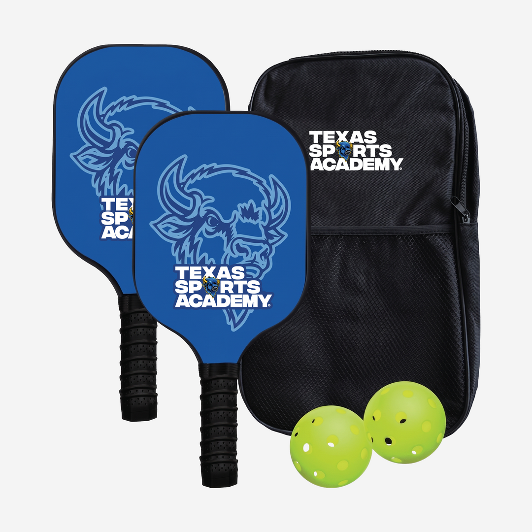 Carbon Fiber Pickleball Set (Racket Paddle and Ball with Carrying Bag)